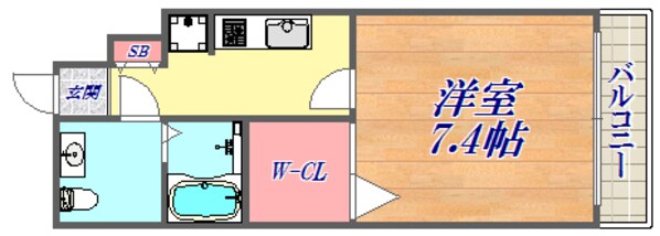 ディナスティ神戸元町通の物件間取画像